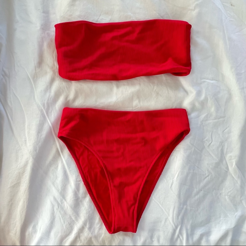 Frankie’s Ribbed High Waist Bikini